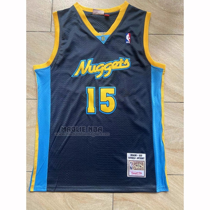 Maglia
 Carmelo Anthony NO 15 Denver Nuggets Mitchell & Ness 2006-07 Blu
